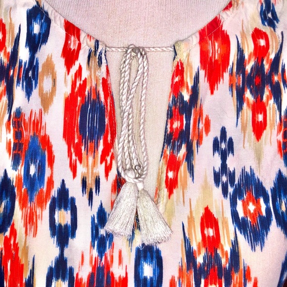 Ladies multicolored sleeveless summer dress. Sz.M - Picture 3 of 6